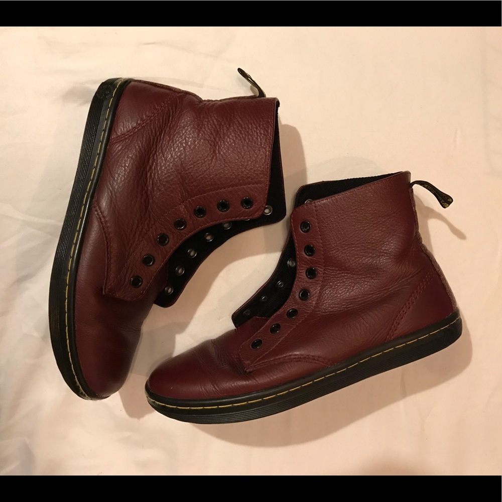 Burgundy Doc Martens